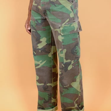 Vintage 30x32 Liberty Camo Camouflage Army Fatigue Cargo Pants 