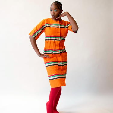 Orange Striped Dress | Marimekko 1974 