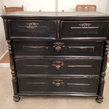 Rustic Black Dresser