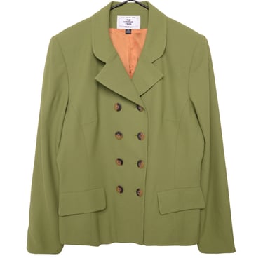 Double Breasted Olive Blazer