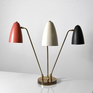 Rare Ben Seibel Three Arm Articulating Table Lamp 1950s Vintage Mid Century Modern 