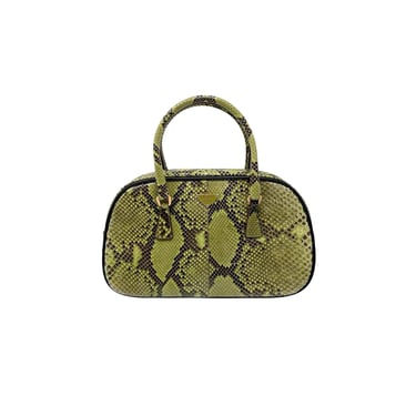 Prada Green Mini Snakeskin Bag