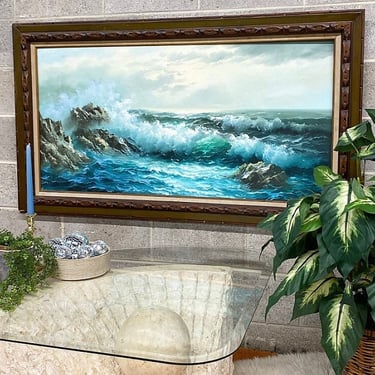 LOCAL PICKUP ONLY ———— Vintage Seascape Painting 