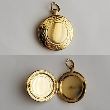 Vintage Victorian Revival Locket Pendant - Oval Locket - Vintage Accessories 