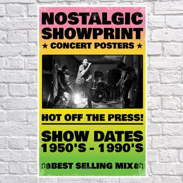 14 x 22 Showprint Music Concert Poster