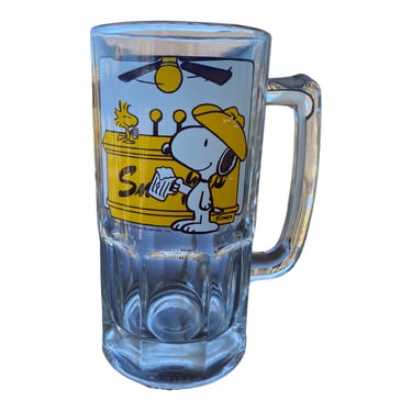 C. 1960s Snoopy and Woodstock 8” Oversize Root Beer Float Mug 
