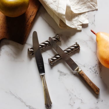 set of 6 vintage french knife rests