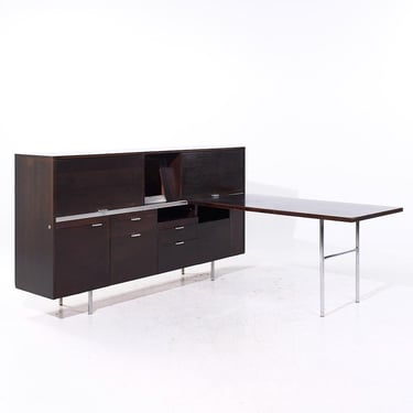 George Nelson for Herman Miller Mid Century Desk with Return - mcm 