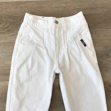 Vintage Ozark Mountain Western White Denim Jeans / Size 21 XXS 