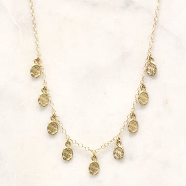Victoria Cunningham | 14kg Small Golden Flake Necklace