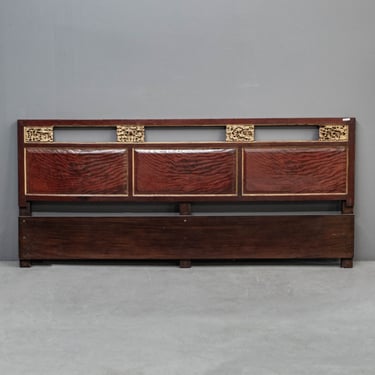 Carved &amp; Painted Gilt Headboard