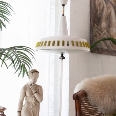 Retractable Saucer Hanging Lamp
