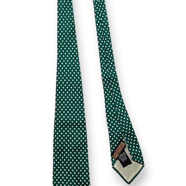 Vintage 1940s/1950s 100% Silk Foulard Necktie ~ Art Deco / Rockabilly / Swing ~ Neck Tie / Cravat ~ Atomic Print / Polka Dot 