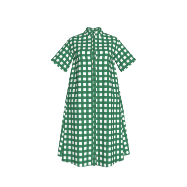 Sarah Shirtdress | Emerald Gingham