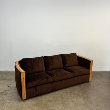 Post Modern Sofa in Chocolate Brown 