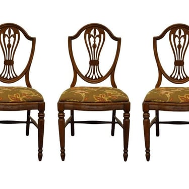 Set of 5 LAMMERT'S FURNITURE Federal Style Mahogany Shield Back Dining Side Chairs 