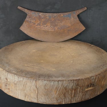 Antique Japan Kampo herbal remedy cutter 1800 iron Kampoyaku craft 