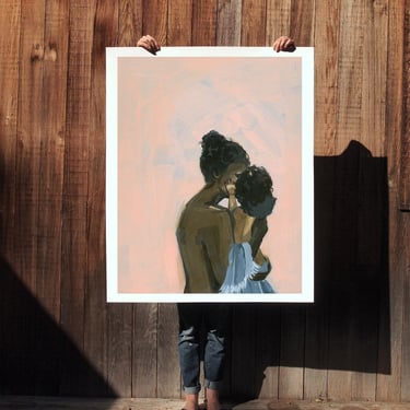 Little One . extra large wall art . giclee print 