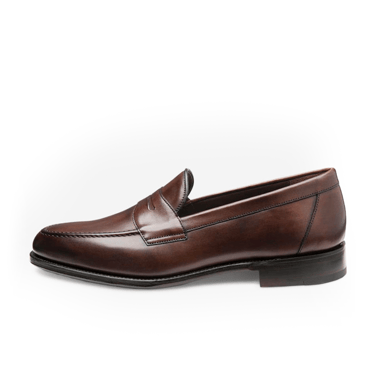 LOAKE 1880 HORNBEAM LEATHER LOAFERS