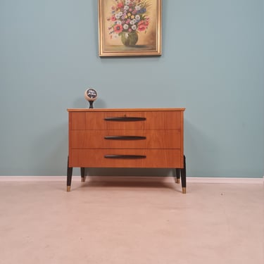 Midcentury Swedish chest of drawers / drawers cabinet teak By Bröderna Gustafsson, 1960s 