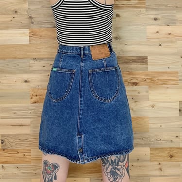 Jordache Vintage Jean Mini Skirt / Size 25 