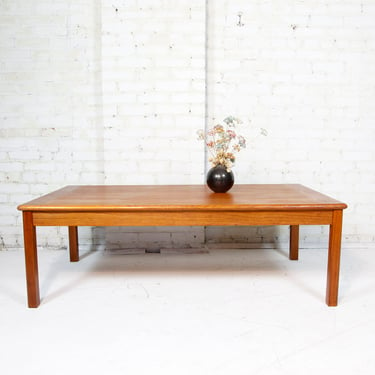 Vintage mcm teak coffee table by Domino furniture Denmark | Free delivery in NYC and Hudson Valley areas 
