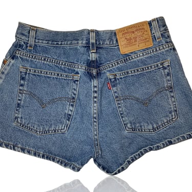 1999 Vintage Red Tab Tab Levi's High Waisted Shorts // Size 11 Jrs 