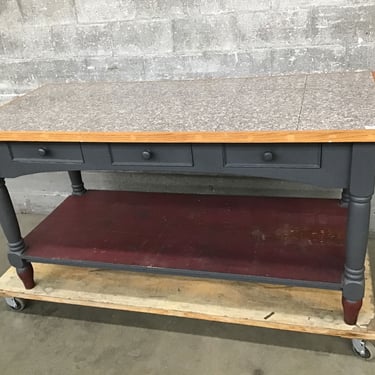 Granite Top Kitchen Table/ Island (Seattle)