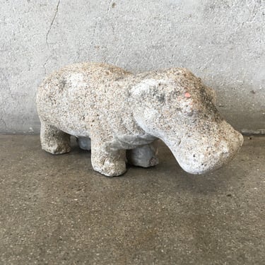 Large Concrete Hippopotamus