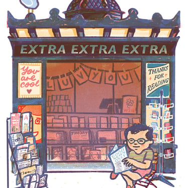 Newsstand - Storefront Illustration