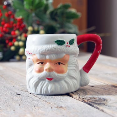 Vintage Santa mug / Santa Claus mug / Christmas mug / vintage Christmas / farmhouse Christmas decor / Christmas decor 
