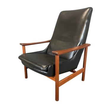 Vintage Danish Mid Century Modern Teak Lounge Chair by Ingmar Relling for Westnofa 