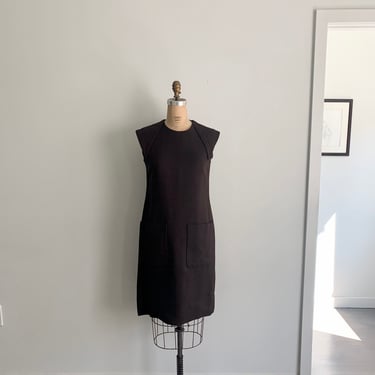 Pierre Cardin Paris New York 1960s space age wool dress-size M 