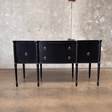Vintage Black Sideboard Console- All Hardwood