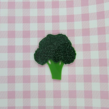Broccoli Hair Clip Cute Veggie Vegan Food Barrette 