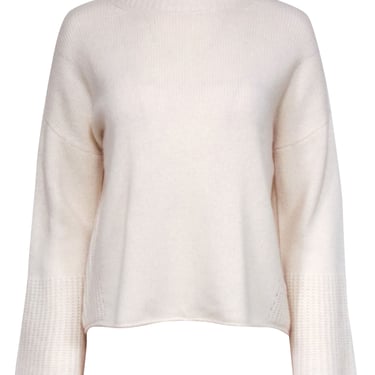 Skull Cashmere - Ivory Cashmere Bell Sleeve Sweater Sz S