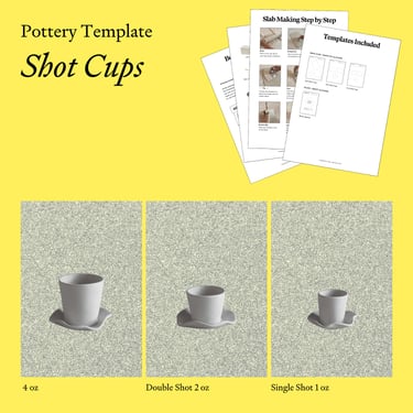 Ceramic Shot Cup Template Kit | Printable Templates 