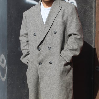 Winter Coat, Vintage 60/70s Sovereign, 46 Men, Double Breasted Coat, Wool Overcoat 