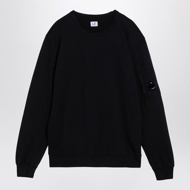 C.P. Company Black Cotton Sweatshirt With Lens Detail Men