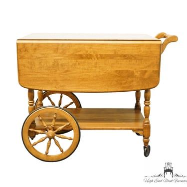 ETHAN ALLEN Heirloom Nutmeg Maple Colonial Early American 42" Server Tea Cart 10-6085 
