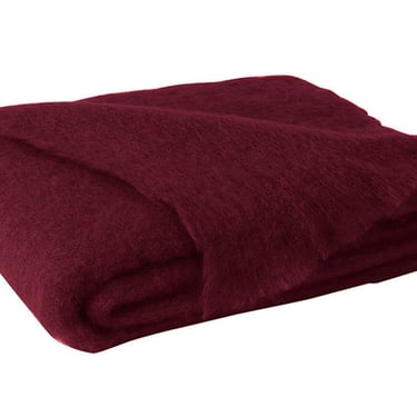 Lands Downunder | Mohair Throw Cranberry