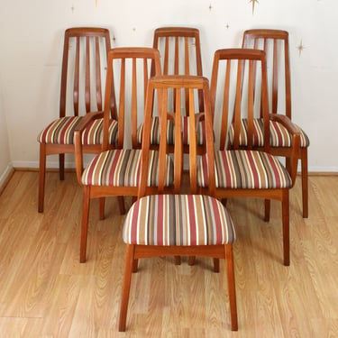 Set of 6 Scandinavian Teak Chairs by Benny Linden Design