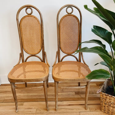 Thonet Bentwood High Back Caned Chair