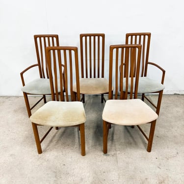 Danish Rounded Teak Dining Chairs (x5), Boltinge *MESSAGE US for shipping quote* 