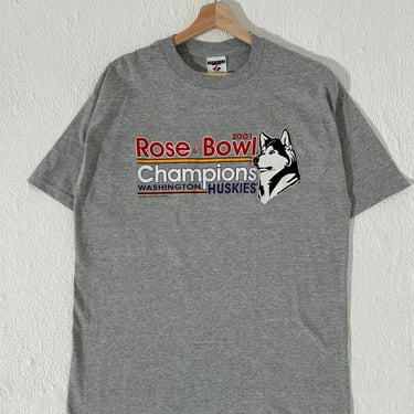 Y2k 2001 UW Huskies Rose Bowl Champions T-Shirt Sz. L NWT