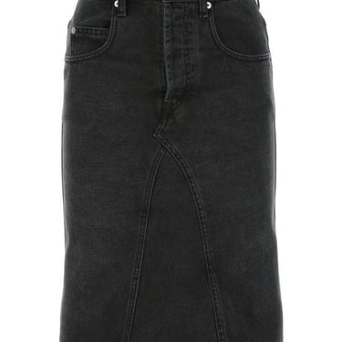 Isabel Marant Etoile Woman Charcoal Denim Fiali Skirt