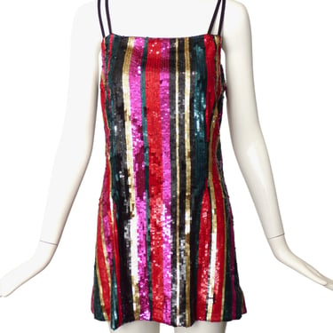 HANEY- Multi Color Sequin Mini Dress, Size 10