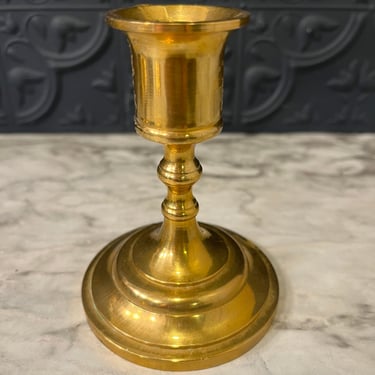 3.75 Brass Candle Holder