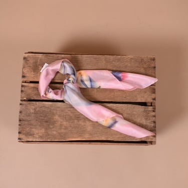 Light Pink Floral Watercolor Scarf