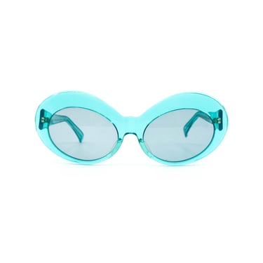 Christian Roth Translucent Rounded Cateye Sunglasses